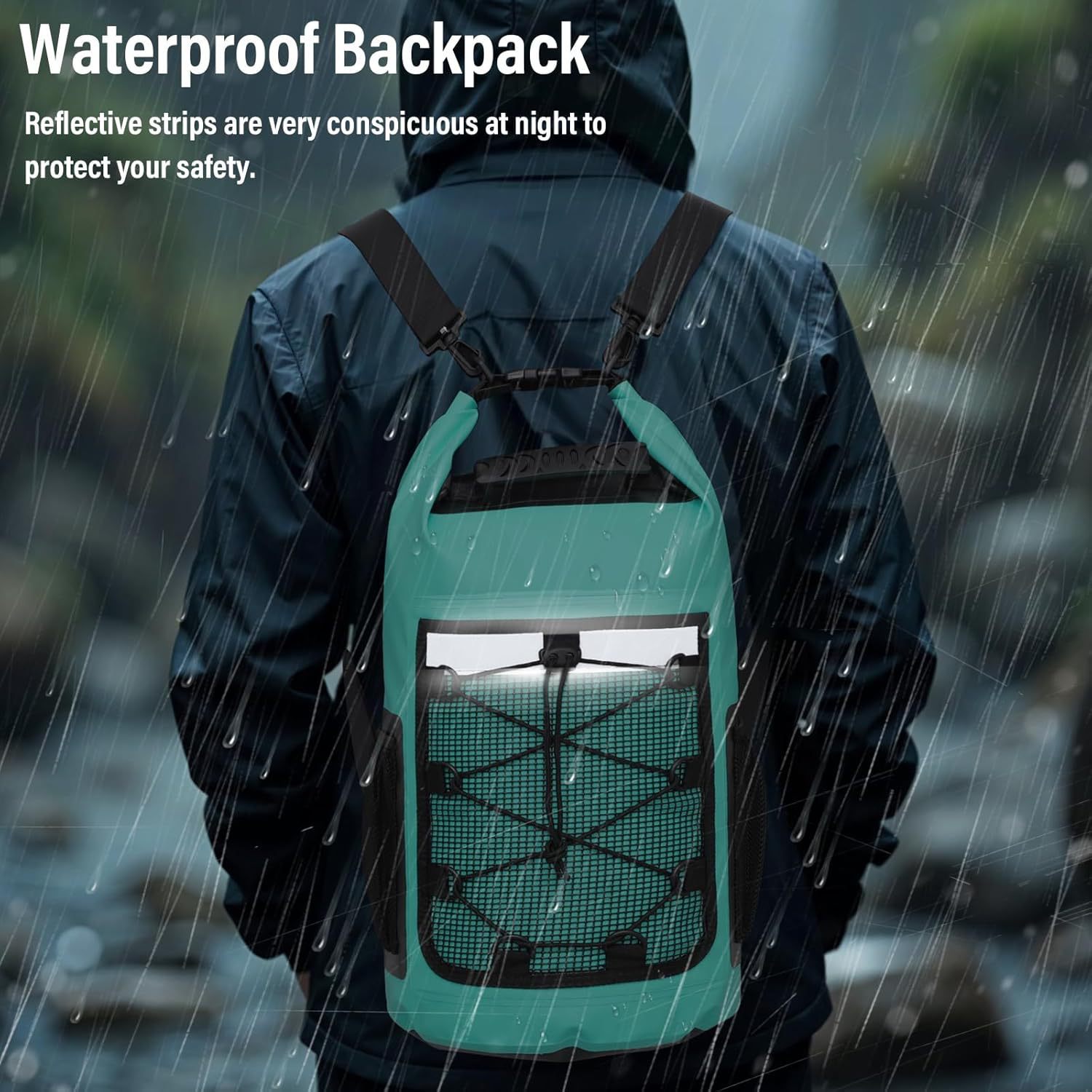 Dry Bag Roll Top - กระเป๋าเป้สะพายหลังกันน้ำขนาด 20/30 ลิตรสำหรับกีฬากลางแจ้ง ล่องแก่ง พายเรือคายัค -