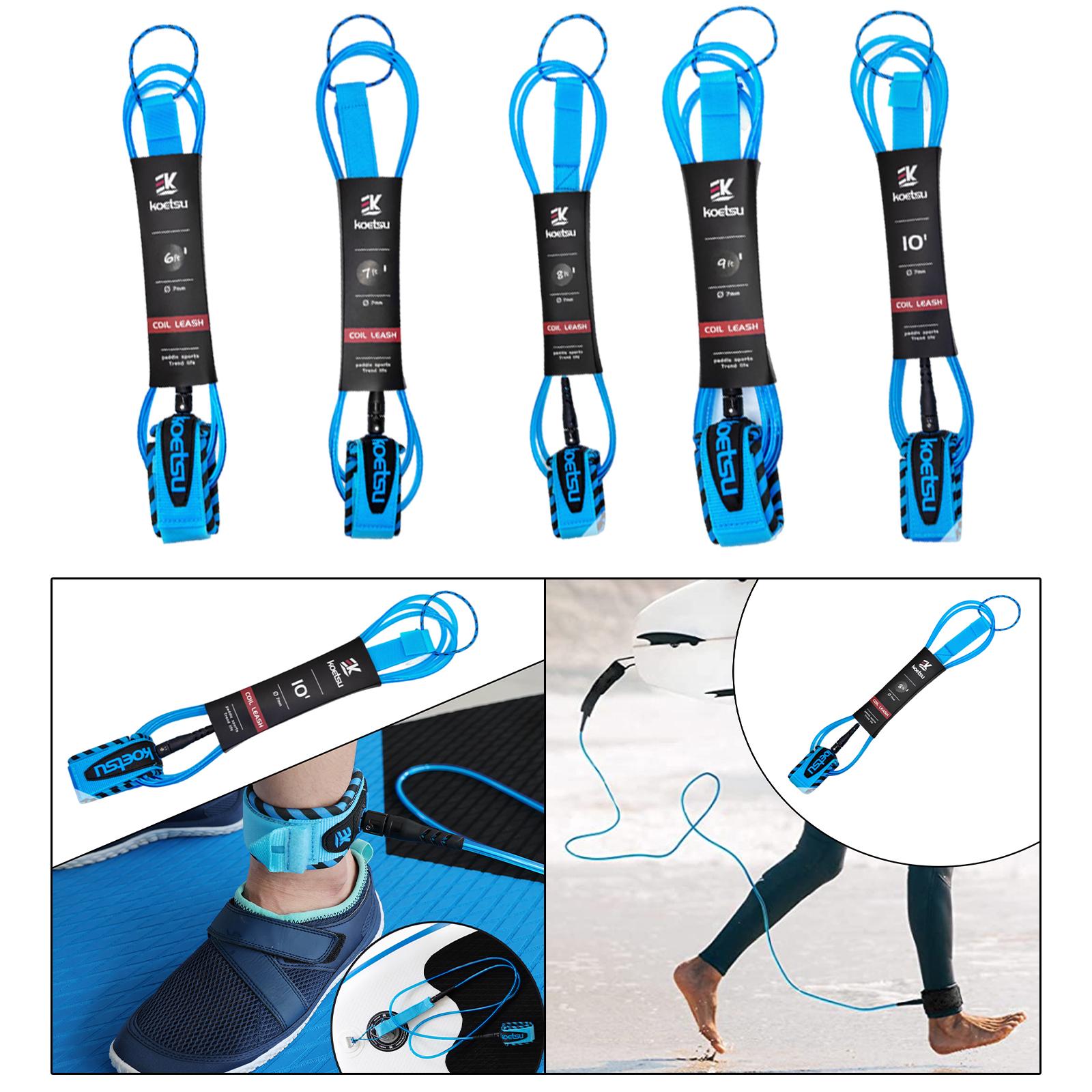 กระดานโต้คลื่น Leash แบบพกพา S - Surfboard Leash Ankle บทวิจารณ์และราคา