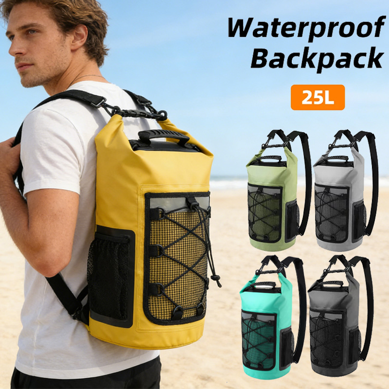 25L กระเป๋าเป้สะพายหลังกันน้ำว - Dry Bag Roll Top บทวิจารณ์และราคา