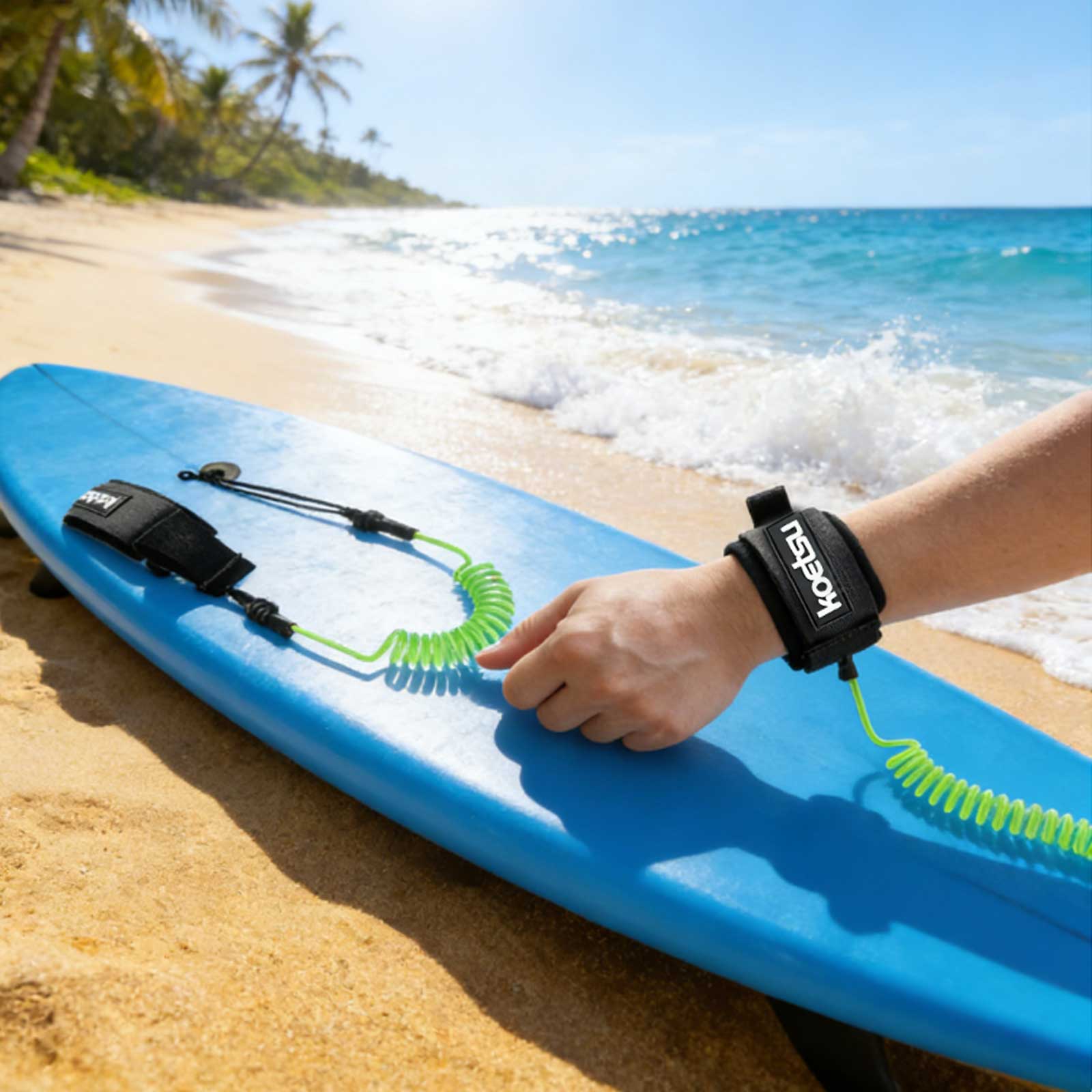 สายรัดข้อเท้าสำหรับกระดาน SUP  - Surfboard Leash Ankle บทวิจารณ์และราคา